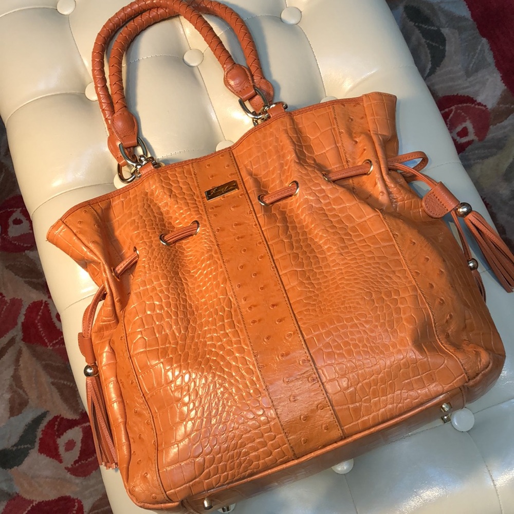 Genuine leather Isabella Adams tote, handbag or laptop bag
